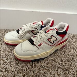 New Balance Kids' Sneakers - Cream and Red